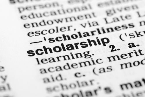 The definition of a scholarship