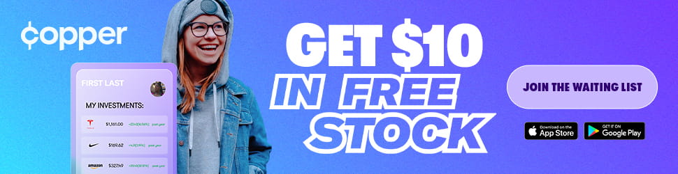 Get $10 in free stock with Copper and join the waiting list